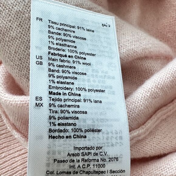 Sandro Clotilde Varsity wool cashmere blend Cardigan preppy sweater size M - Picture 11 of 14